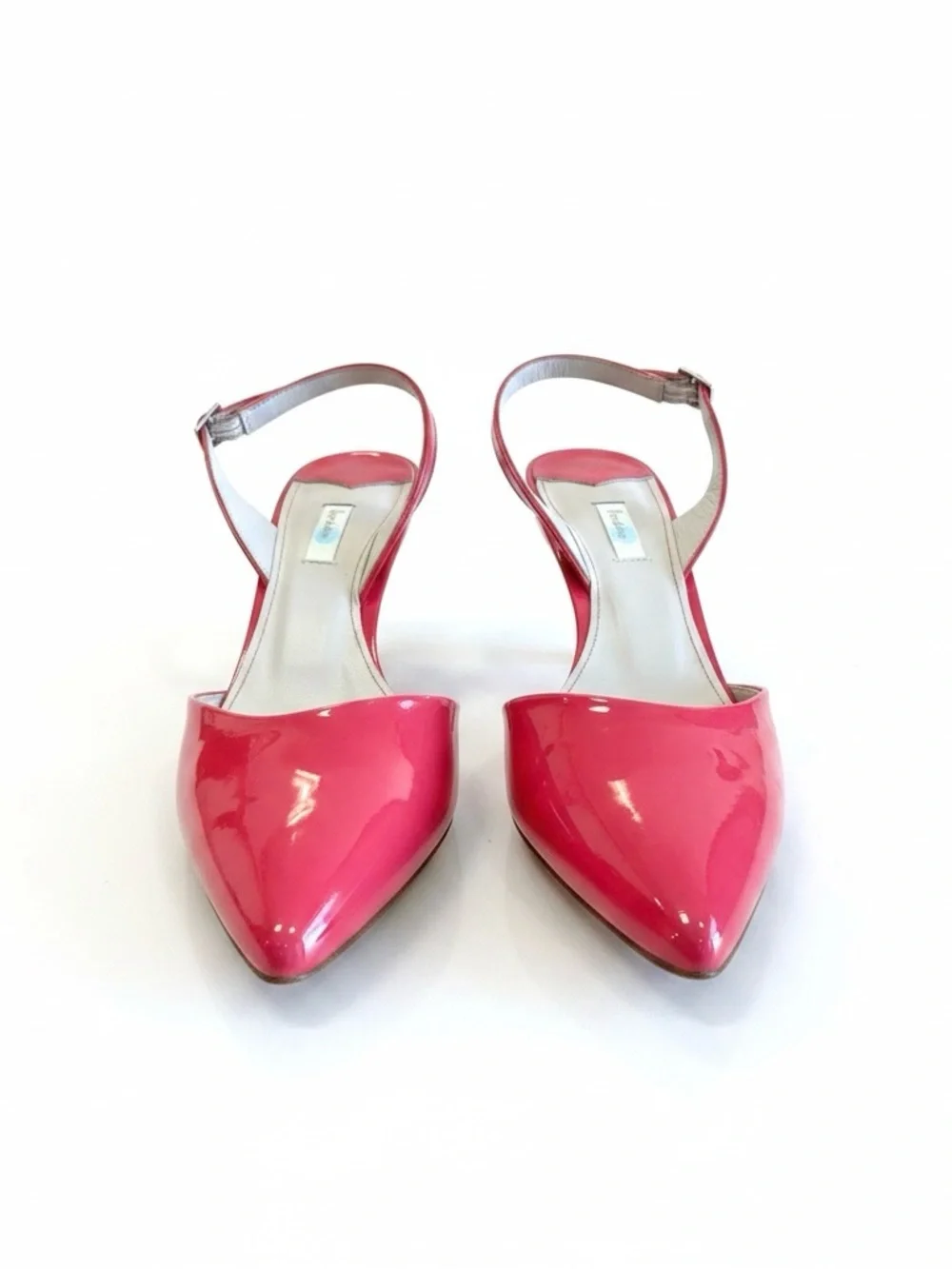 Boden Watermelon Patent Slingback Kitten Heels